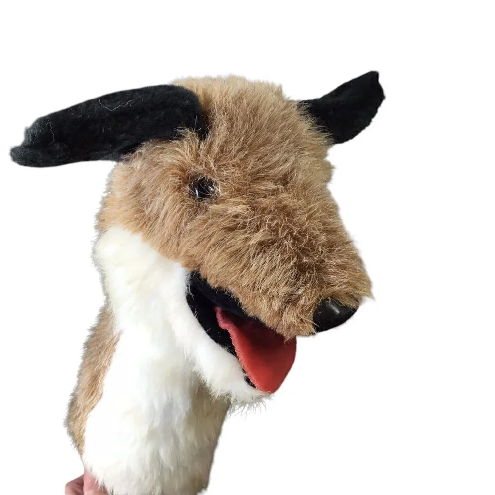 Vintage Toys by Daphne Hand Puppet Plush Wolf Dog 1980 Rare Head Cover Made USA